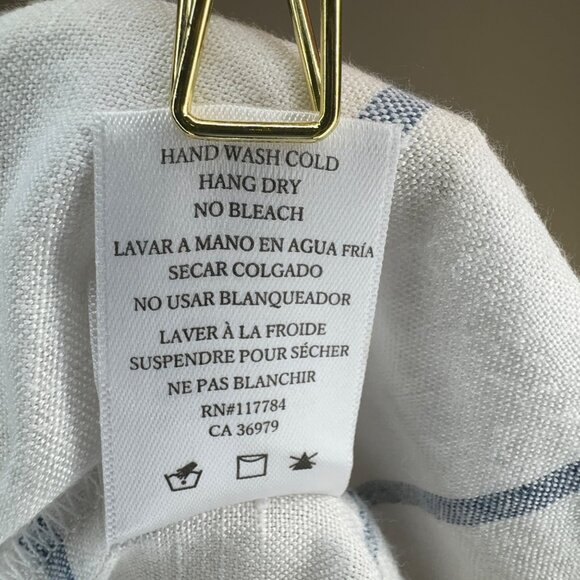 LIKE NEW Rails Lily Positano Stripe Blouse Women’s Medium (M) Rayon & Linen - Picture 10 of 10
